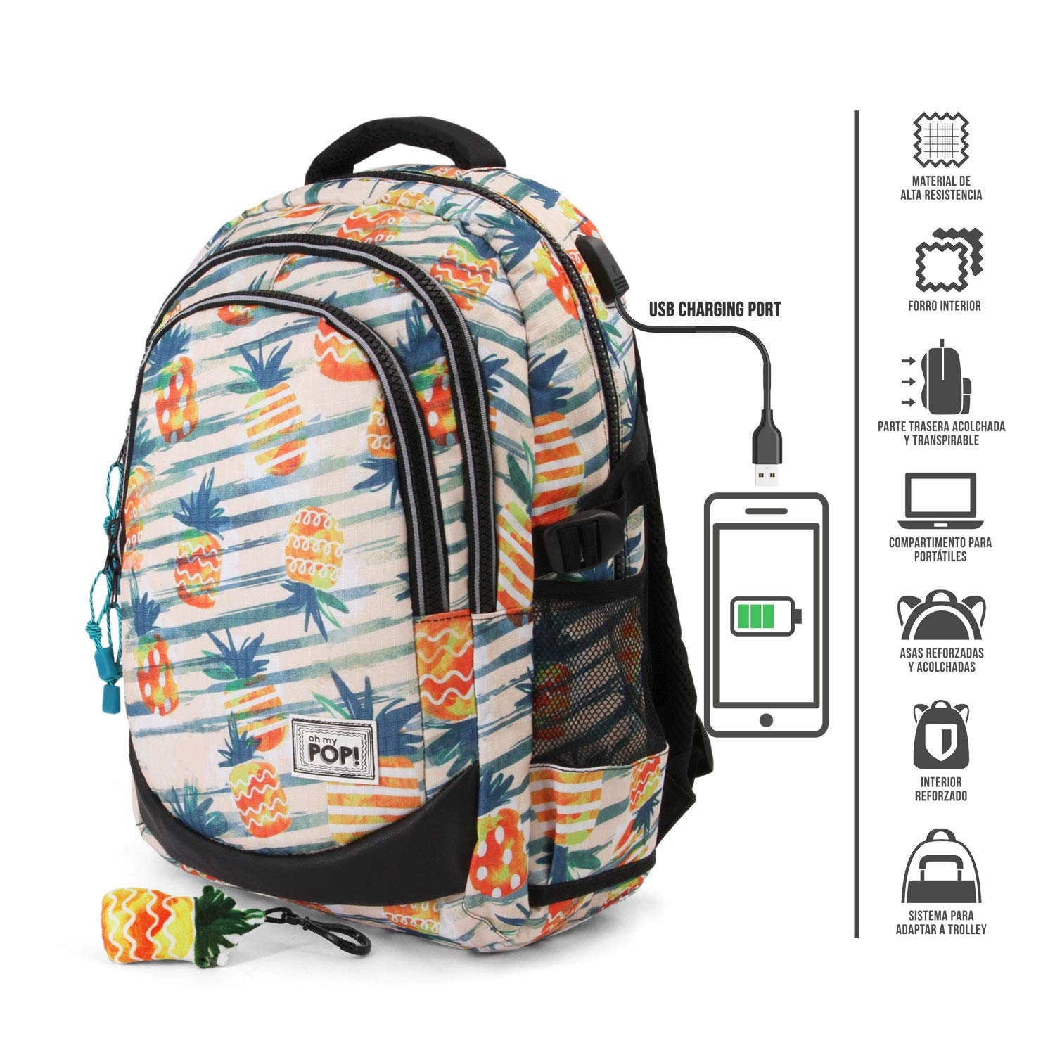 oh-my-pop-sac-sport-sac-cordon-47-cm-tissu-respirant image 4