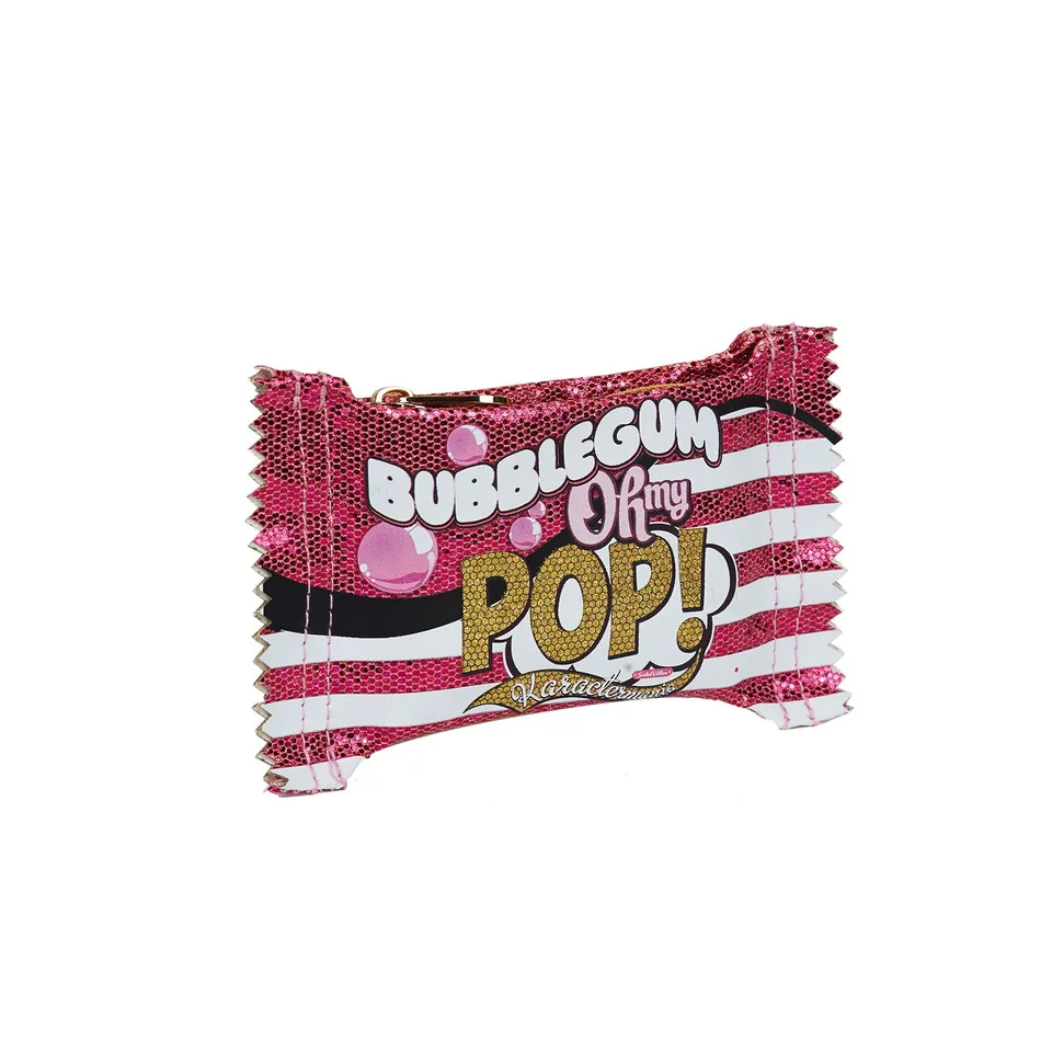 oh-my-pop-bubblegum-porte-monnaie-rose-zipp-9-cm image 1