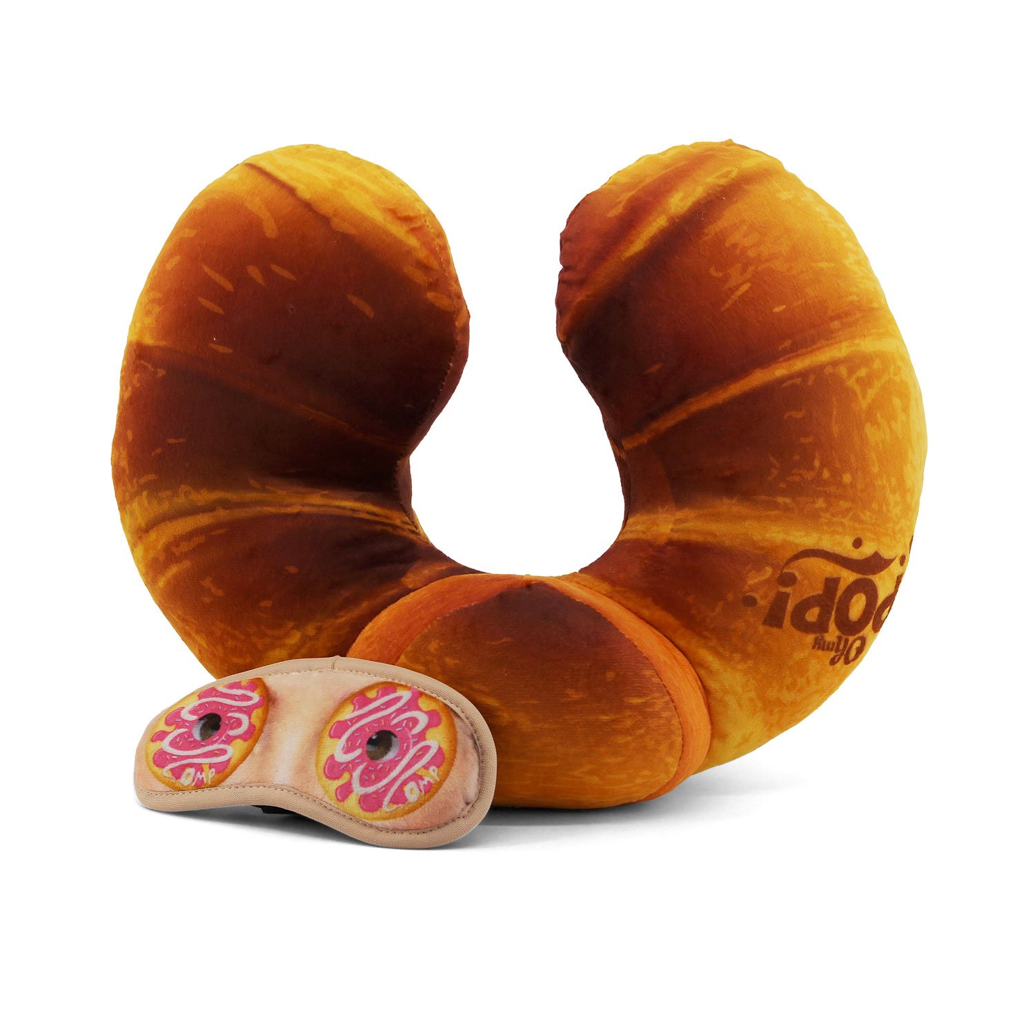 oh-my-pop-croissant-coussin-de-cou-voyage-orange image 2