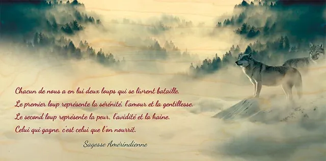 hironwoods-loups-carte-bois-panoramique-100x200mm-animaux image 1