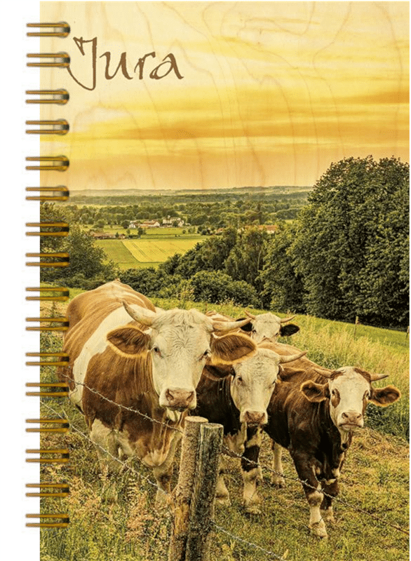 hironwoods-carnets-vache-soleil-couchant-carnet-bois-146x94mm image 1