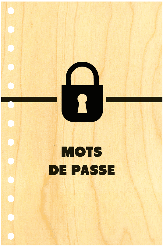 hironwoods-carnet-couverture-bois-mots-de-passe-cadenas image 1