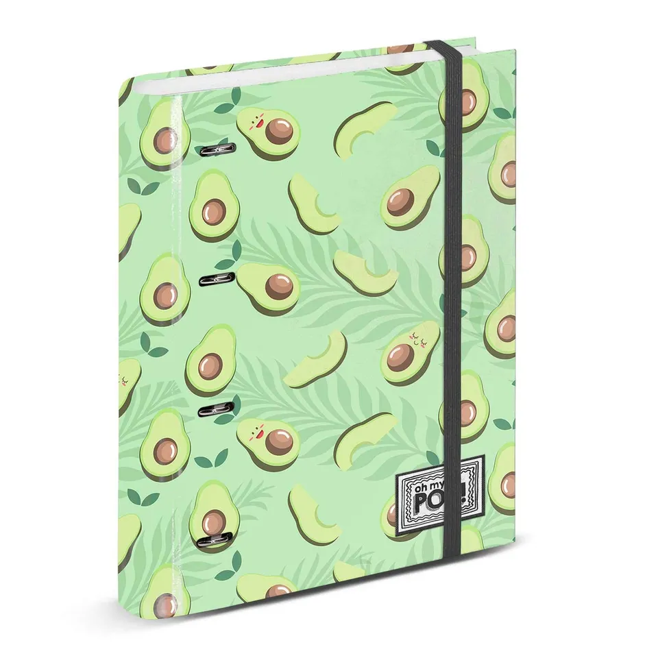 oh-my-pop-awacate-classeur-anneaux-a4-lastique-4-anneaux image 1
