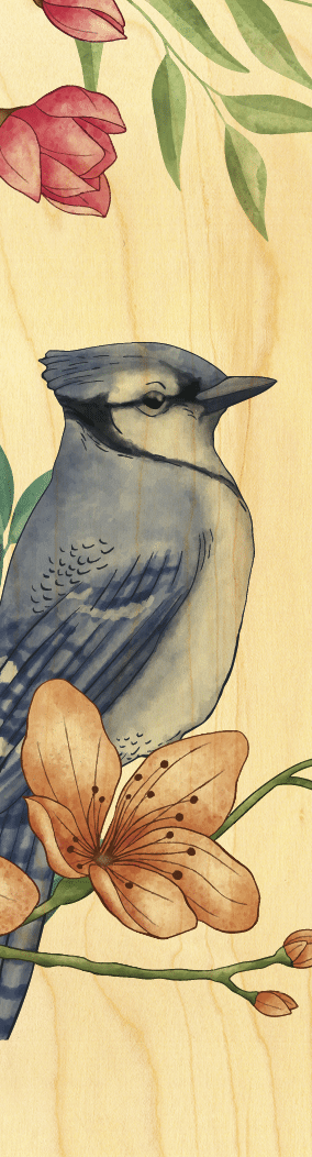 hironwoods-geai-bleu-marque-page-bois-oiseaux image 1