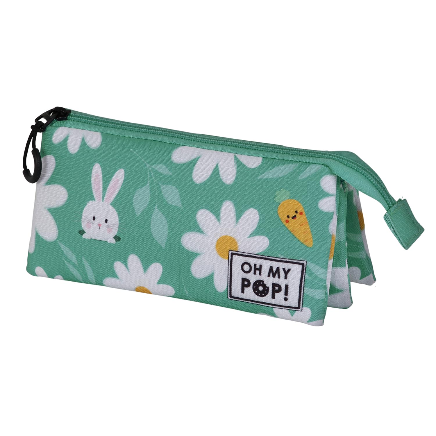 oh-my-pop-blooming-triple-trousse-turquoise-3-compartiments image 1