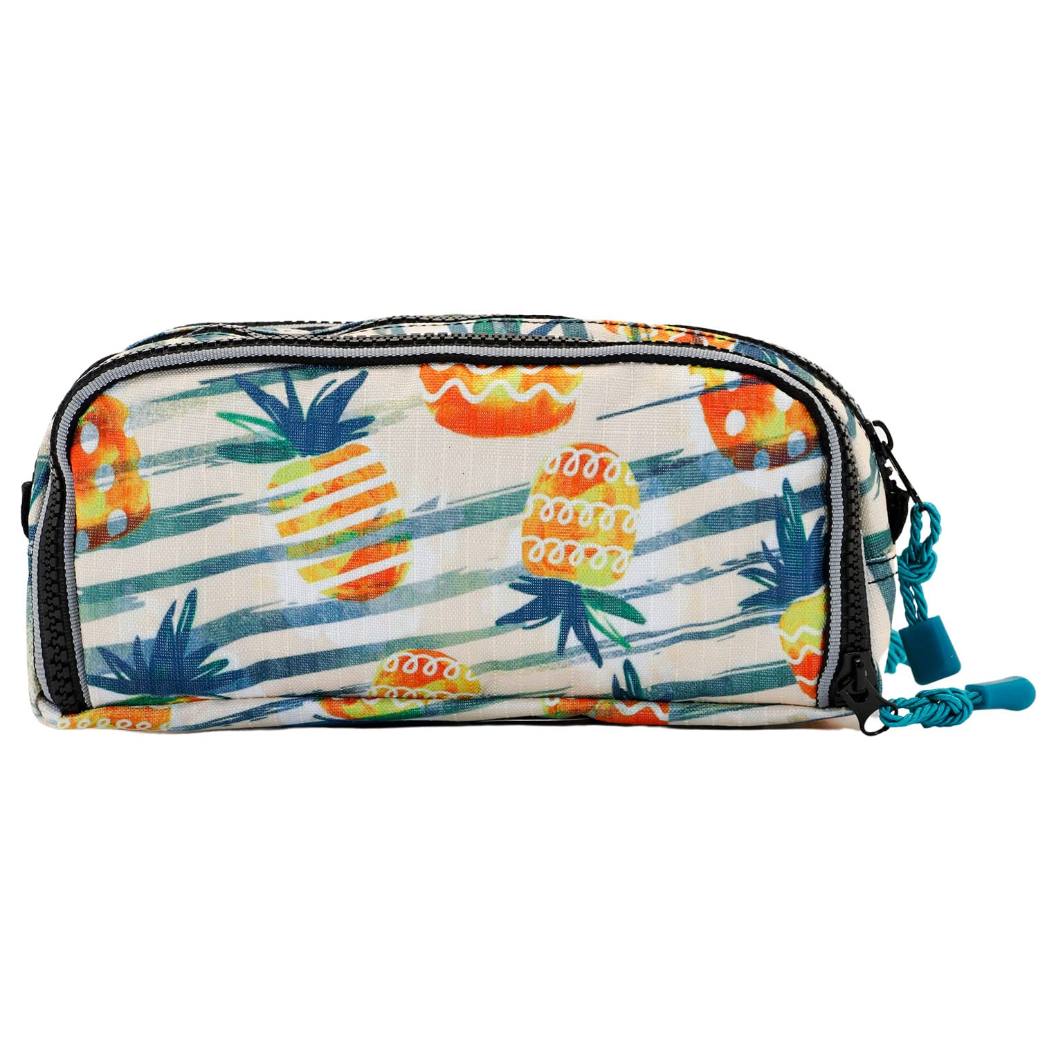 oh-my-pop-ananas-trousse-scolaire-jaune-3-zips image 3