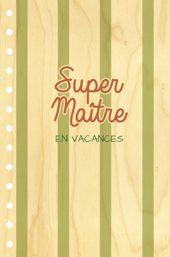 hironwoods-carnet-couverture-bois-146x94mm-super-ma-tre image 1