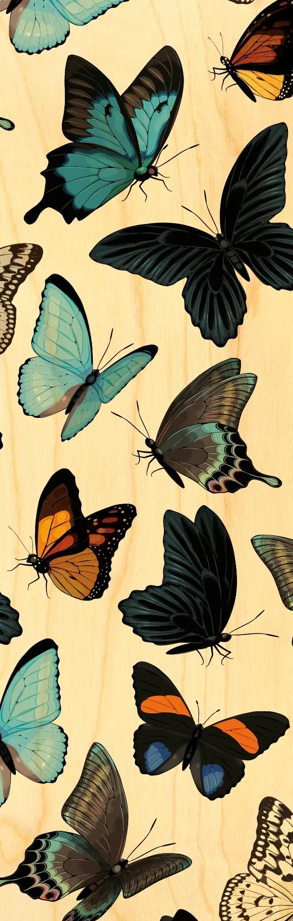 hironwoods-marque-page-bois-papillons-insecte-nature-lecture image 1