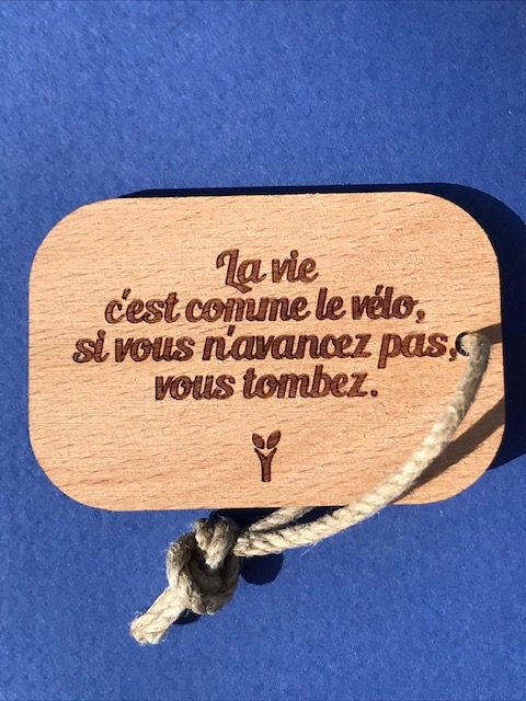 hylarion-porte-cl-s-porte-cl-bois-6x4-cm-la-vie-c-est-comme-le-v-lo image 1