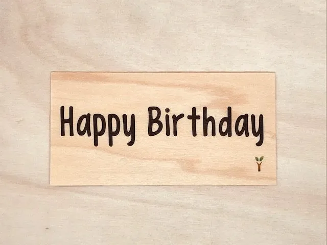 hylarion-cartes-happy-birthday-carte-bois-10x5-cm image 1
