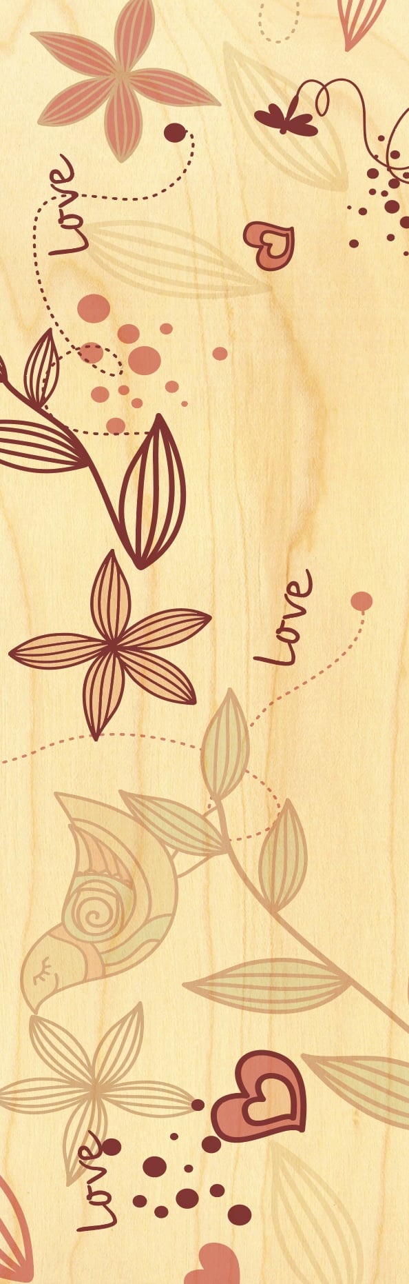 hironwoods-marque-page-bois-frise-rose-love image 1