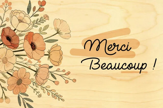 hironwoods-carte-bois-merci-beaucoup-carte-postale-100x150mm image 1