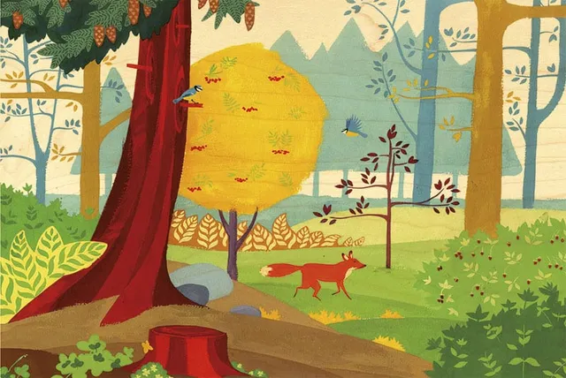 hironwoods-ana-s-renard-for-t-carte-postale-bois-100x150mm image 1