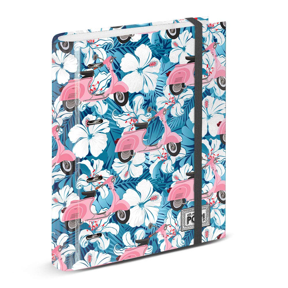oh-my-pop-39139-classeur-anneaux-a4-multicolore image 1
