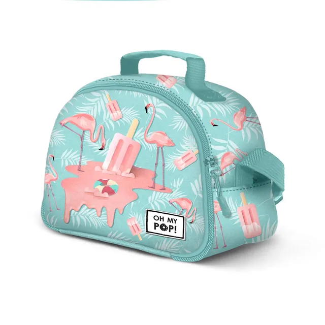 oh-my-pop-ice-flamingo-sac-repas-turquoise-isotherme image 1