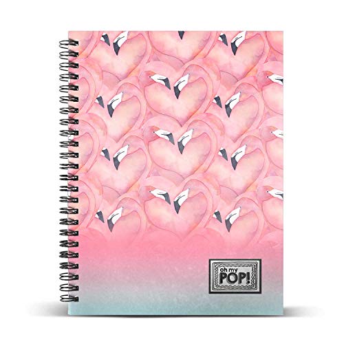 oh-my-pop-flaming-cahier-spirale-a5-quadrill-120-feuilles image 2