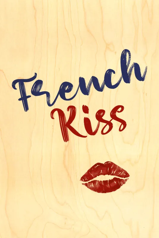 hironwoods-french-kiss-carte-bois-100x150mm image 1
