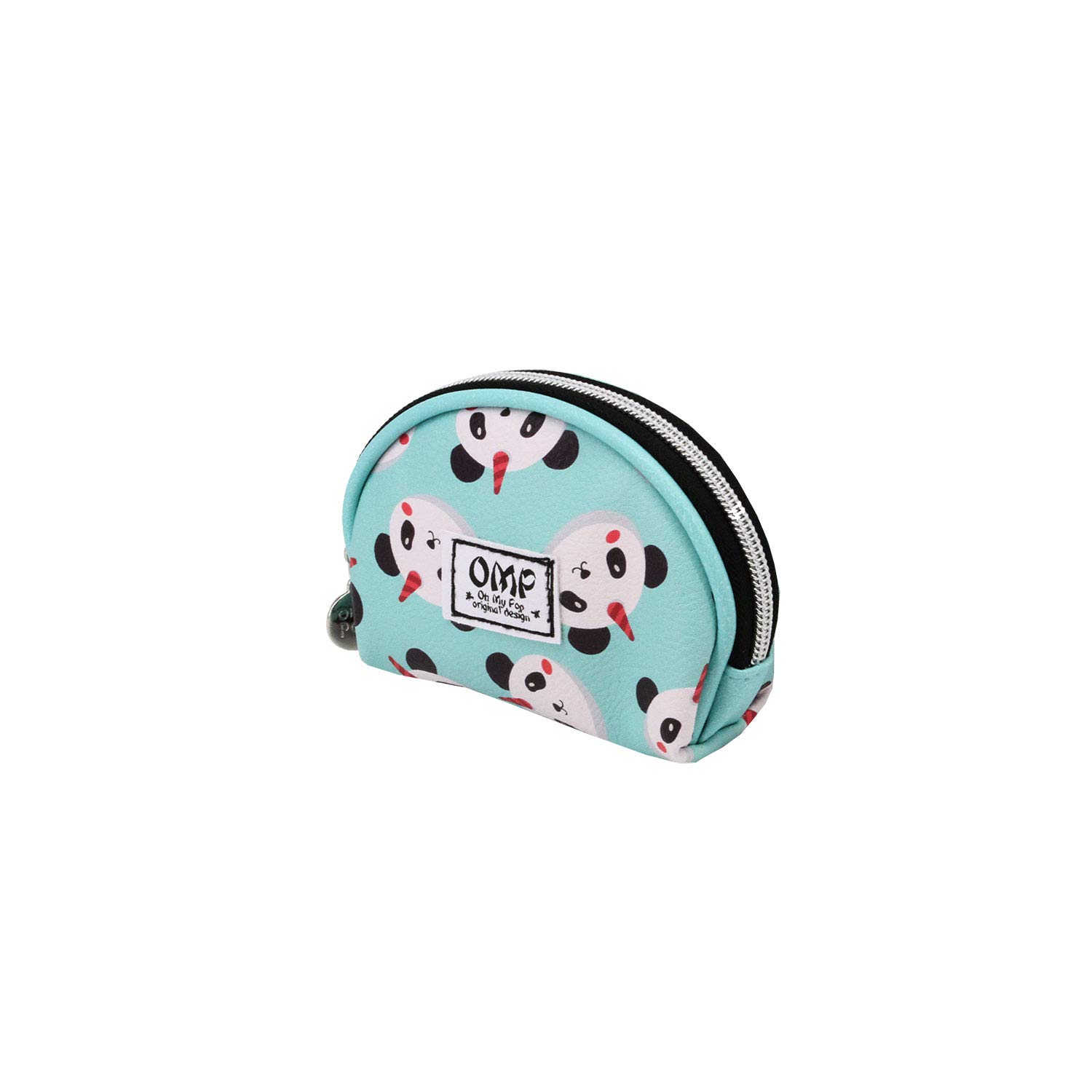 oh-my-pop-coin-purses-ovale-porte-monnaie-turquoise-zipp image 1