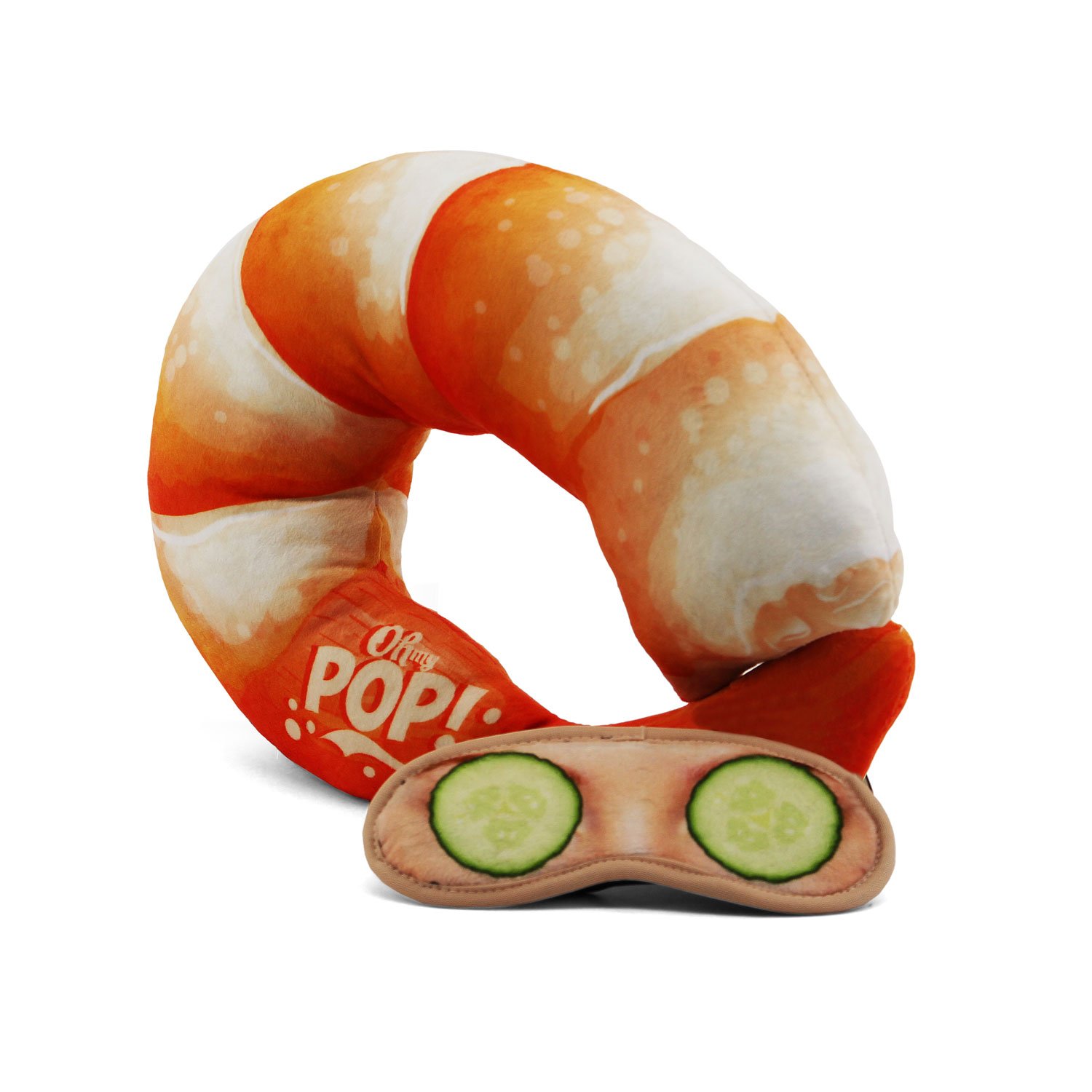 oh-my-pop-prawn-coussin-de-cou-masque-sommeil-orange image 4
