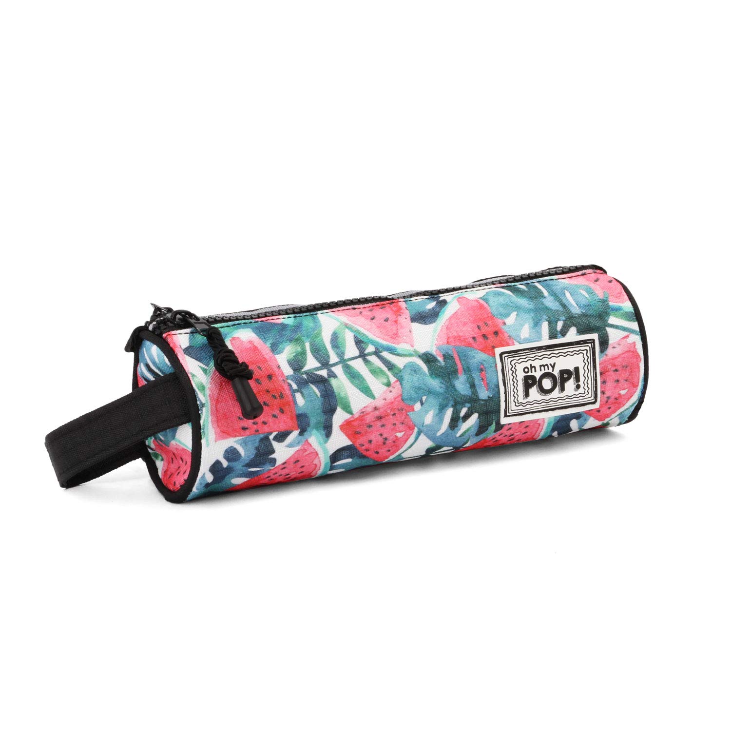 oh-my-pop-watermelon-trousse-cylindre-triple-rouge-22-cm image 1
