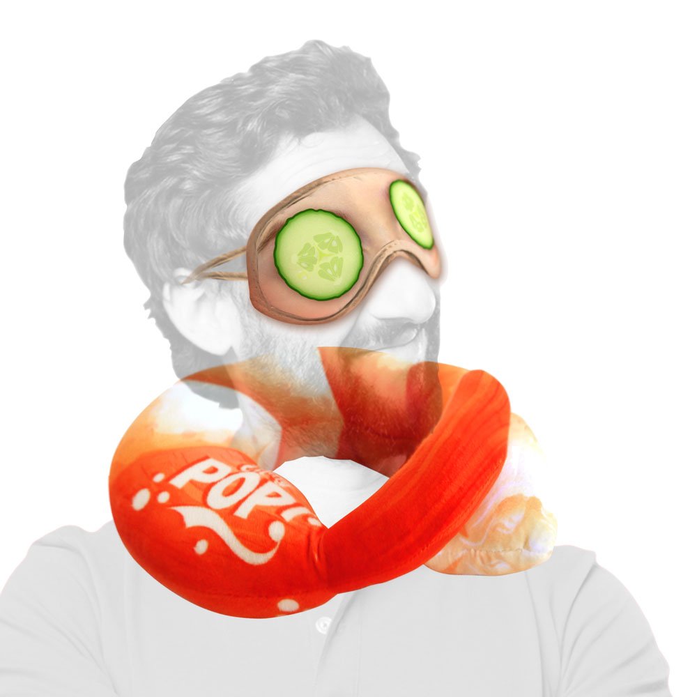 oh-my-pop-prawn-coussin-de-cou-masque-sommeil-orange image 3