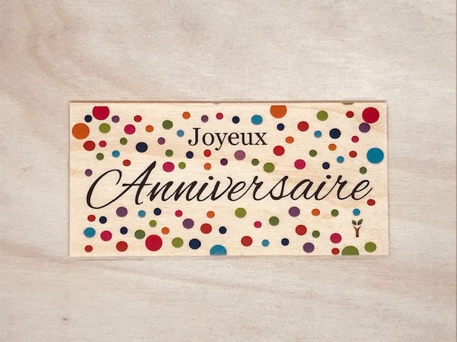 hylarion-cartes-joyeux-anniversaire-color-carte-bois-10x5-cm image 1