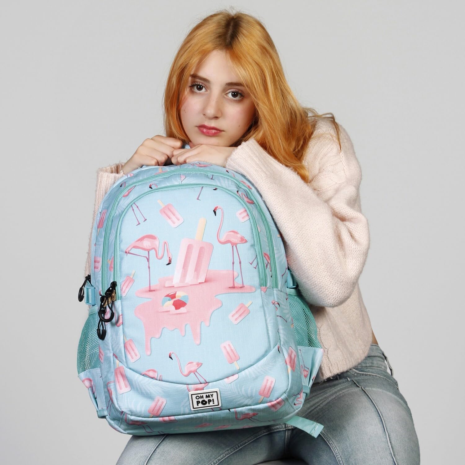 oh-my-pop-ice-flamingo-running-plus-sac-dos-turquoise image 6