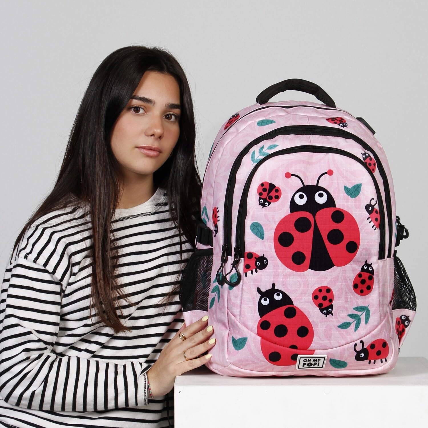oh-my-pop-ladybug-running-plus-sac-dos-rose-32-l image 7