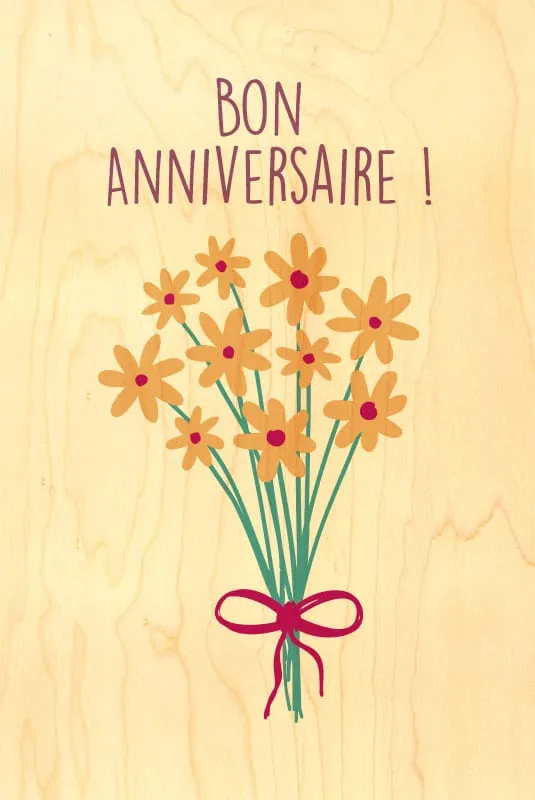 hironwoods-anniv-bouquet-carte-en-bois-anniversaire-100x150mm image 1