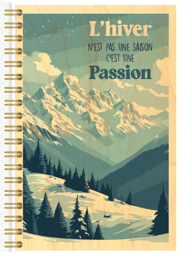 hironwoods-carnet-bois-hiver-passion-carnet-146x94mm image 1