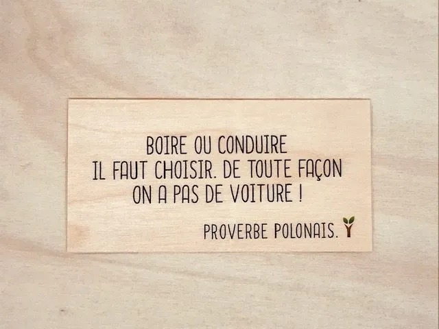 hylarion-cartes-boire-ou-conduire-carte-bois-10x5-cm image 1