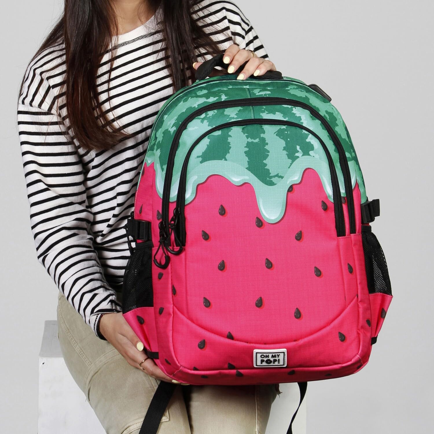 oh-my-pop-melty-melon-sac-dos-running-plus-vert-32l image 6