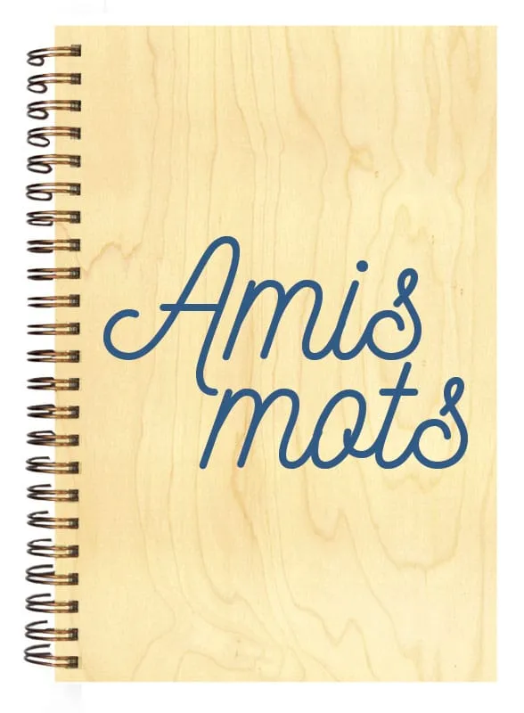 hironwoods-carnet-couverture-bois-amis-mots-146x94mm image 1