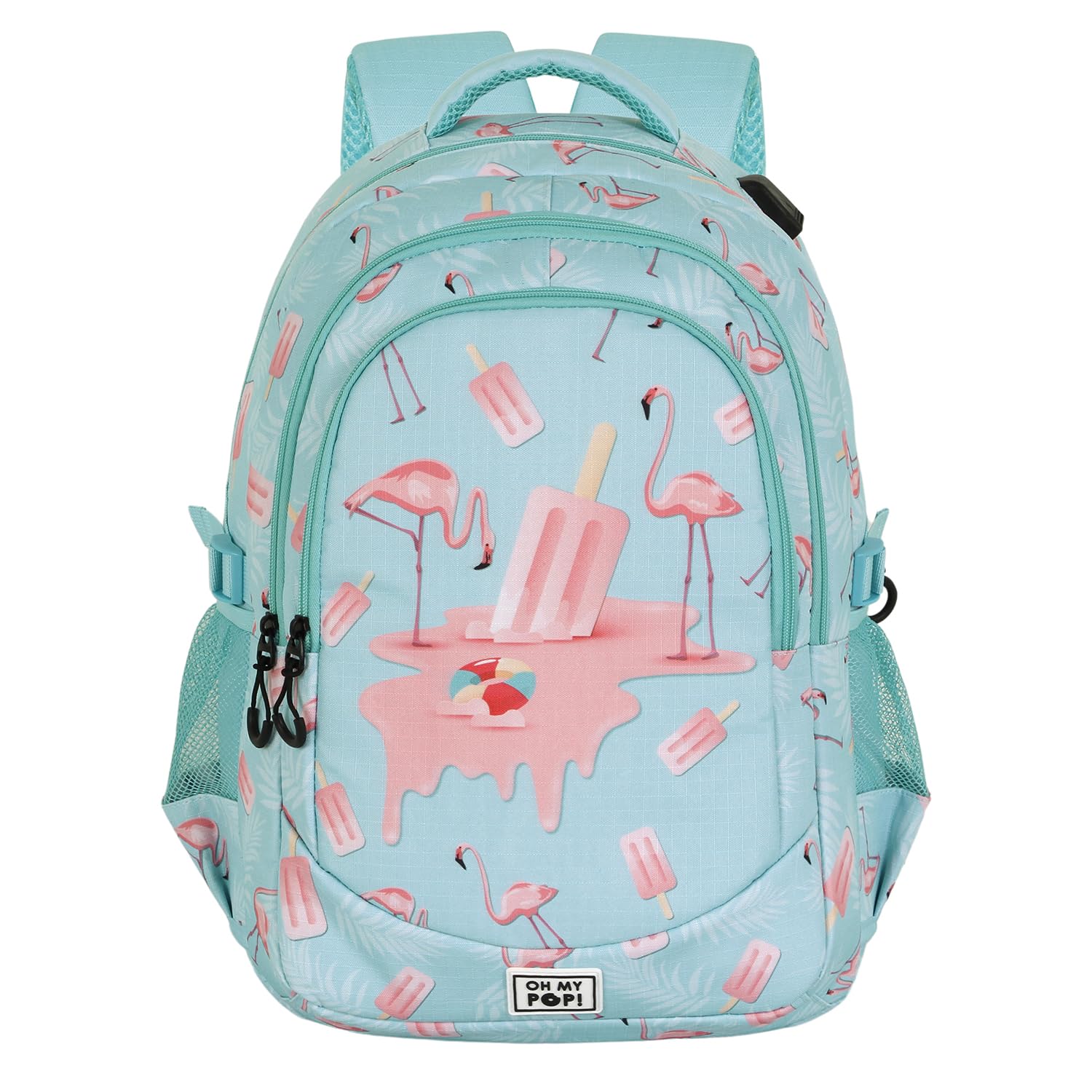 oh-my-pop-ice-flamingo-running-plus-sac-dos-turquoise image 2