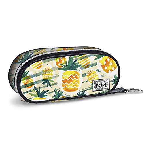 oh-my-pop-ananas-trousse-crayons-jaune-10x21-cm image 2