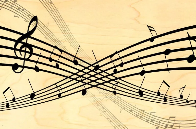 hironwoods-100x150-carte-postale-bois-notes-musique image 1