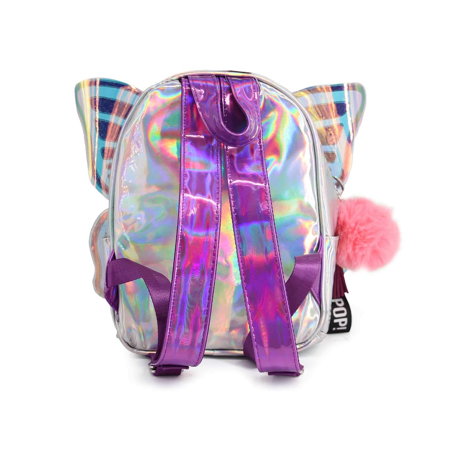oh-my-pop-ailes-sac-dos-fashion-petit-argent-zipp image 3