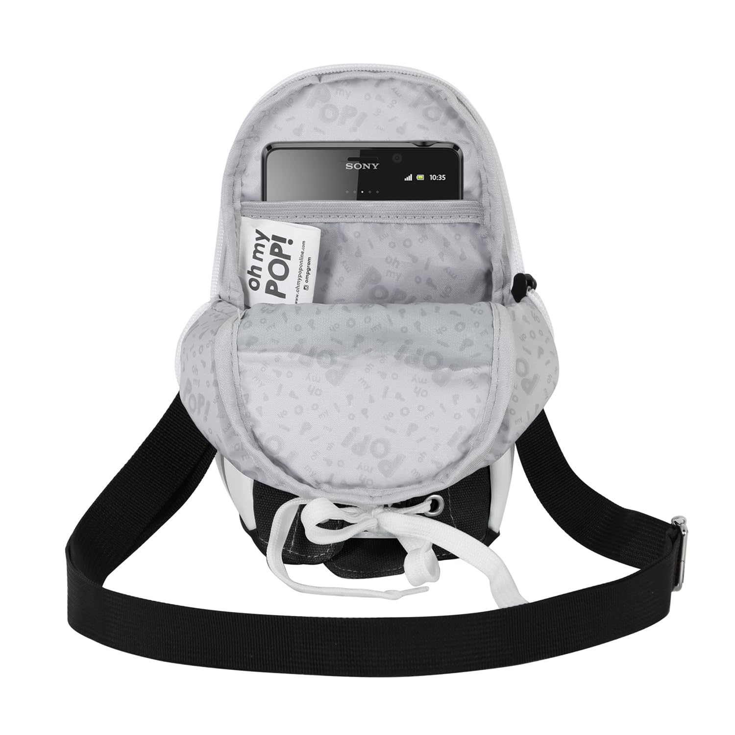 oh-my-pop-sac-sneakers-sac-bandouli-re-noir image 4