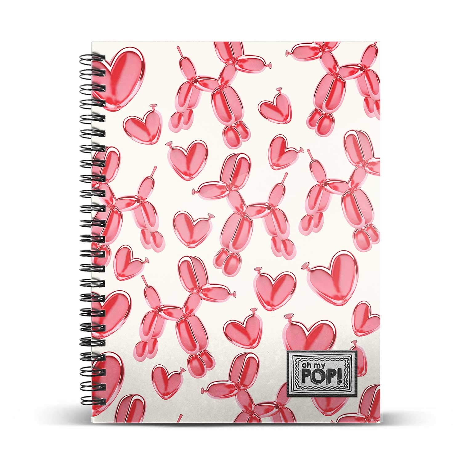 oh-my-pop-globoniche-cahier-a4-spirale-quadrill image 1