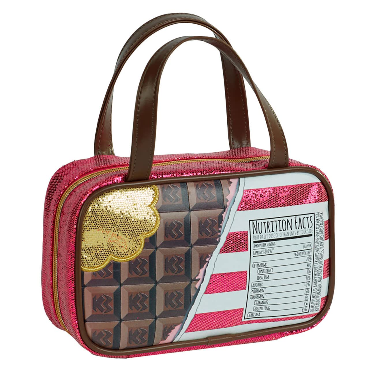 oh-my-pop-chocolat-sac-main-chocolat-rose-24-x-15-cm image 2