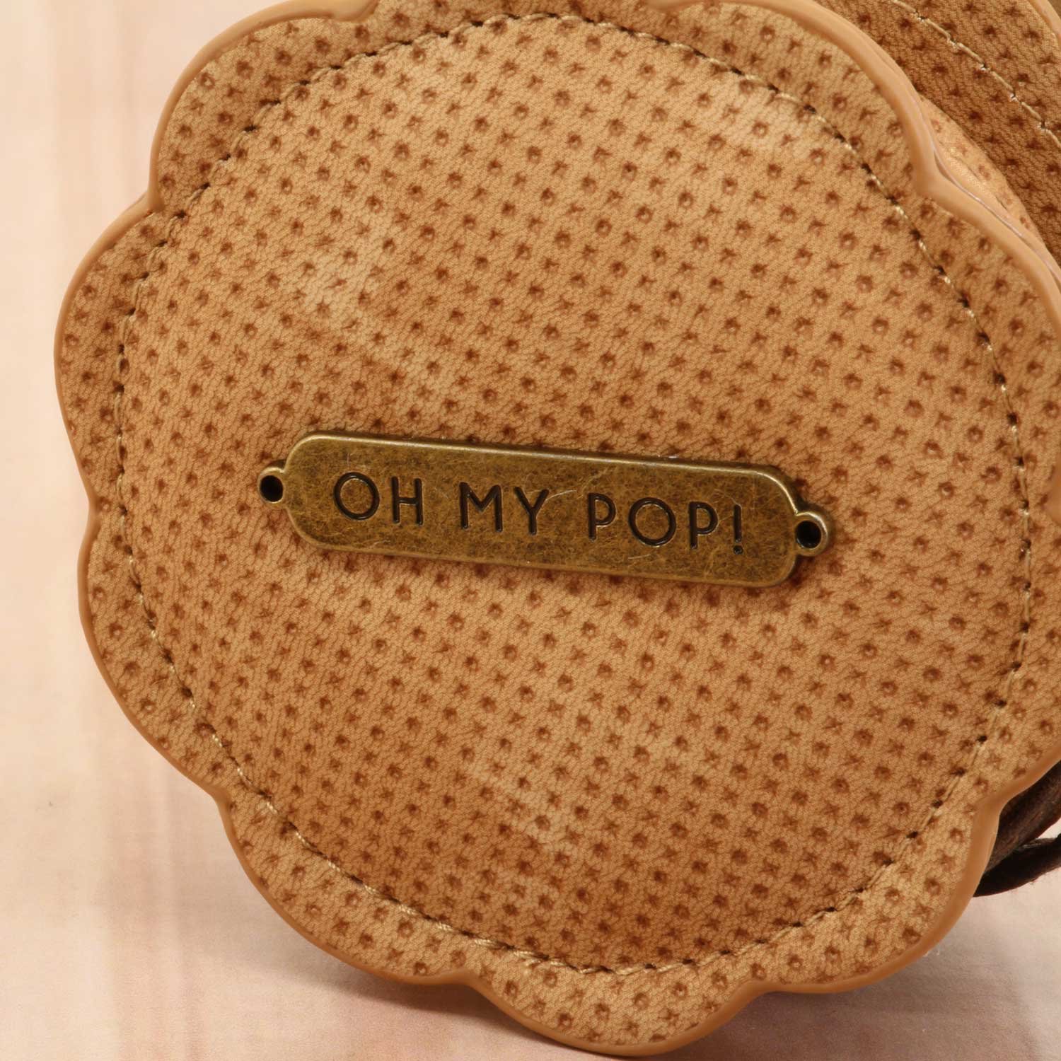 oh-my-pop-biscuit-porte-monnaie-rond-beige-10-cm image 4