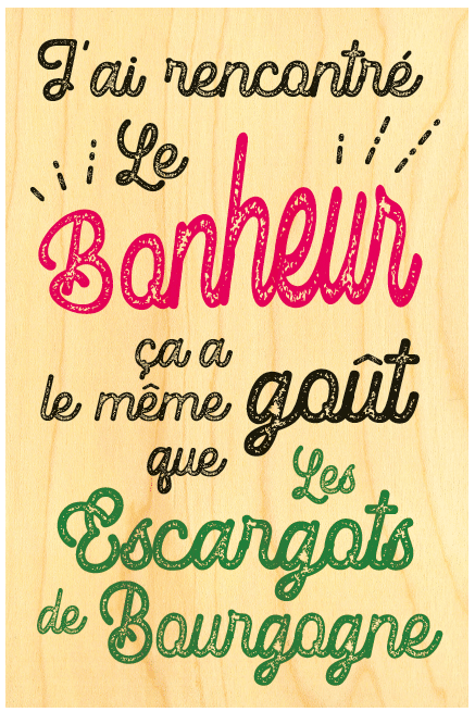 hironwoods-bonheur-escargot-carte-postale-bois-100x150mm image 1