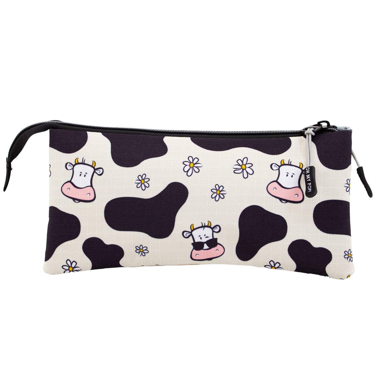 oh-my-pop-cow-trousse-triple-scolaire-3-compartiments image 2