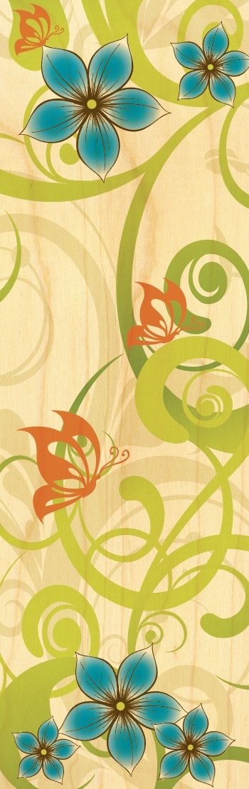 hironwoods-marque-pages-frise-fleurs-bleues-marque-page-bois image 1