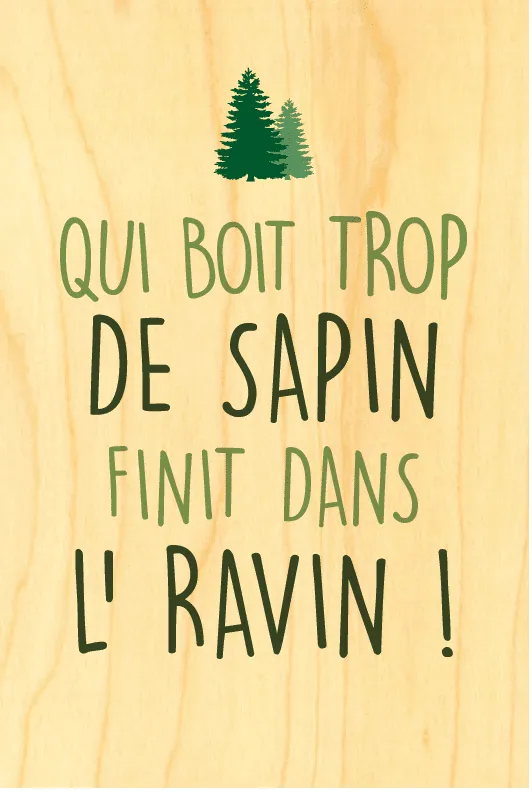 hironwoods-carte-postale-bois-sapin-ravin-message-100x150mm image 1